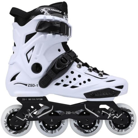 AYES Inline-Skates, Damen und Herren, professionelle Rollschuhe, Fitness, Inline-Skate für Erwachsene und Anfänger, Rollschuhe (Weiß, 37)