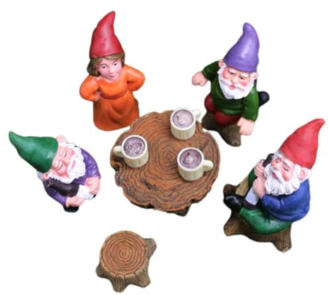 ORFOFE Funny Garden Gnomes Outdoor Lawn Ornaments for Gnome Lovers Garden Decor Creative Design