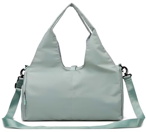 Generic Turnbeutel, Sport-Yoga-Tasche mit separatem Schuhfach, große Kapazität, Reisetasche, Oxford-Stoff, nass und trocken, verschleißfest, kann Yogamatte aufbewahren., grün, Einheitsgröße, Art déco