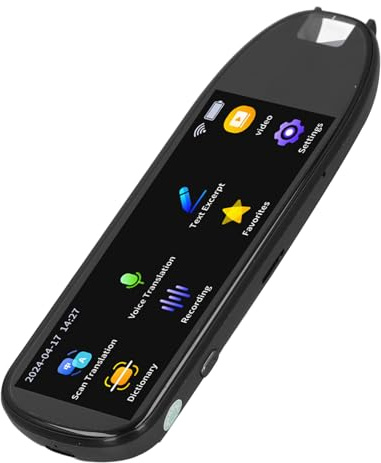 Scan Reader Pen, 112 Sprachen Smart Scan Translator Pen, Ultra-Großbildschirm-Lesestift Offline-Online-Sprachübersetzergerät, Büroelektronik