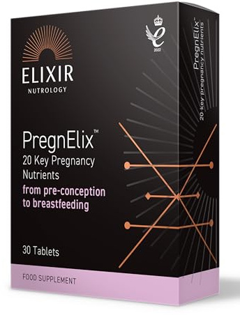 Pregnancy Multivitamin | 20 Essential Nutrients for Pregnancy Support | Folic Acid, Iron & Vitamin D | Supports Maternal Tissue Growth | Daily Prenatal Supplement | 30 Vegetarian Tablets | UK Made