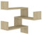 plplaaoo Wand-Eckregal Sonoma-Eiche 40x40x50 cm Holzwerkstoff