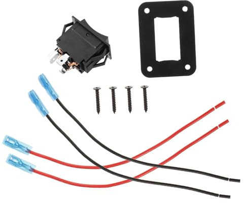 FUNOMOCYA 20A Momentaner Kippschalter Dpdt Vielseitig Einsetzbar für Rv Boot und Elektronische Anwendungen Langlebig und Zuverlässig Jumper Kabelsatz