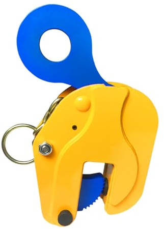 JIEYUGH Vertical Plate Lifting Clamp,Handling Lifting Equipment, Heavy Duty Industrial Lifting Clamp,Adjustable Jaw Opening,for Lifting and Transporting(16T)