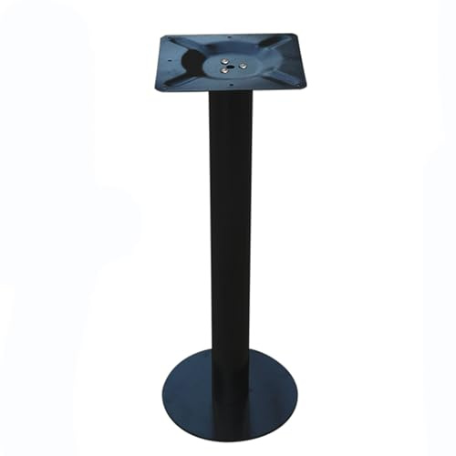 TPDRKOWJX Pied de Table ， Pieds en métal Industriel Moderne for Bureau et Salle à Manger – Base Noire élégante 85 cm, colonnes Support for Domicile Cuisine avec vis Design élégant