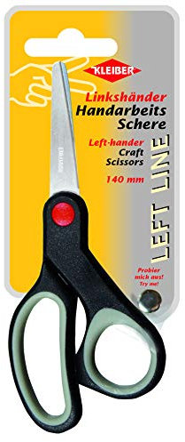 Kleiber Handarbeitsschere Linkshänder Schere, Stahl, schwarz, 140 mm