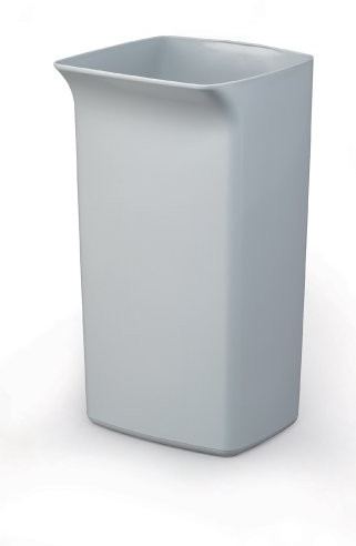 Durable Abfallbehälter Durabin Square 40 Liter, grau, 1800798050
