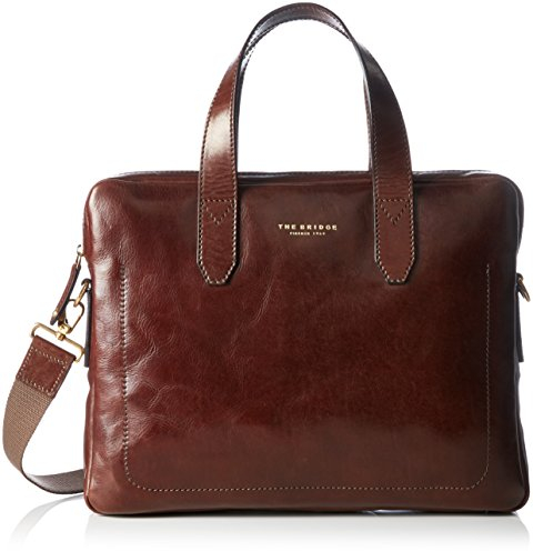The Bridge 06407101 Herren Schultertaschen 40x31x15 cm (B x H x T), Braun (14 14)
