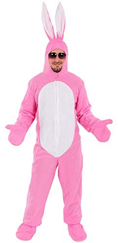 Sven Wilke/Fa. Feuerwerk-Planet Hase rosa offen Kostüm Einheitsgrösse M-L-XL-XXL-XXL Erwachsene Herren Damen Fasching Karneval Festival (XXXL)