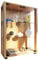 VCM Glasvitrine stehend | Vitrine Glas mit ESG-Sicherheitsglas | Maße ca. H. 80 x B. 60 x T. 25 cm | Standvitrine Glas | Modern und platzsparend | Glas Vitrinenschrank – Sintalo