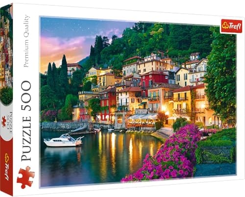 Trefl, Puzzle, Comer See, Italien, 500 Teile, Premium Quality, für Erwachsene und Kinder ab 10 Jahren, Farbig