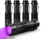 Schwarzlicht-UV-Taschenlampe, UV-Licht, Schwarzlicht-LED, Ultraviolett-Urin-Detektor für Hunde/Katzen/Haustierurin und trockene Flecken auf Teppichen/Teppichen/Böden, 5er-Pack