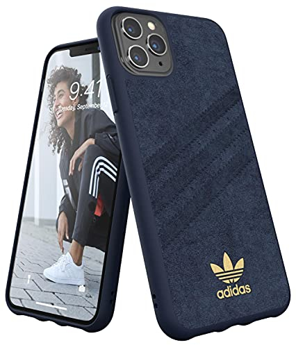 adidas Handyhülle Entwickelt für iPhone 11 Pro Max Hülle, Fallgeprüfte Hüllen, stoßfeste erhöhte Kanten, Original Schutzhülle, Blau