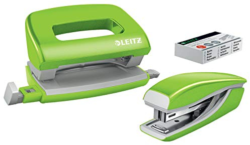 Leitz Heftgerät + Locher Mini Nexxt WOW Blist, Grün