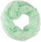 fashionchimp Loop Sommer-Schlauchschal für Damen mit Ausbrenn-Muster, Baumwolle und Polyester, leichter XXL Schal (Mint-Streifen)