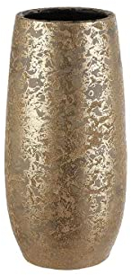Mica Decorations Clemente Vase rund gold - 35 x Ø 17 cm