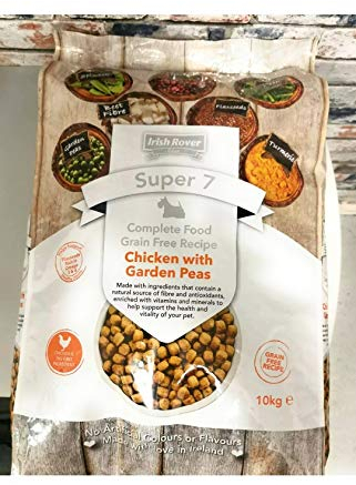 Irish Rover Super 7 chicken With garden Peas 10kg Dog Food.