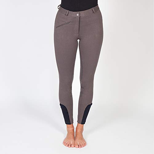 PFIFF 102754 Reithose 'Sanja' Damen Grip Vollbesatz, Grau-Blau 48