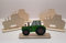 Ausmal Set 09 - Traktor Fahrzeuge - 5 Stück aus Holz