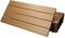ECD Germany WPC Terrassenfliesen 60x30 cm 30er Spar Set für 5m² Teak in Holzoptik für Garten Balkon Bodenbelag mit Drainage und Klicksystem Terrassendielen Balkonfliesen Klickfliesen Holzfliesen