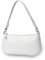Camilife Handtasche Damen Vintage, Umhängetasche mit Schickem Krokoprägung-Druck, Kleine Umhängetasche Damen,Damen Schultertasche,Frau Vintage Shoulder Mini Bag (Weiß)