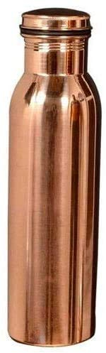 Ratna Bouteille d'eau 100% en cuivre avec couvercle ayurvédique