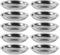Cabilock - Set di 10 ciotole rotonde per salsa di soia, in acciaio INOX, per antipasto, piattini, ciotola, condimenti, piattini, piattini, per ristoranti e casa (10 cm)