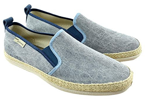 POTOMAC - Zapato DE Lona con Plantilla Acolchada Y ELÁSTICOS Laterales 069711 Lona Hombre Color: Jeans Talla: 43