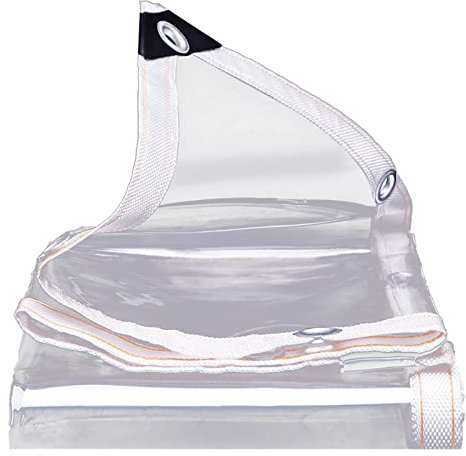 FUZHAOD Klare Plane, Verdickte Transparente Sonnenschutzplane Wasserdicht Mit Ösen, Staubdicht Für Balkone(Size:3x4m,Color:transparent)