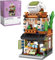 Pasyru Modular House Building Set, Matcha Shop Model Set, 379 Pcs Japanese Street View Series Model Building Kit, Construction Toy Sets for Kids and Adults