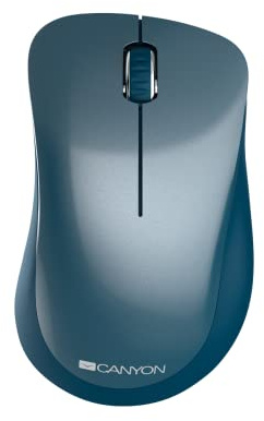 CANYON MW-11 kabellose optische Maus mit Pixart-Sensor wireless 3 Tasten, Indigo blau