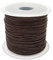 Realm Waxed Cord Cotton - Bracelets, Necklaces, Jewellery Thread, Shamballa Macrame (1mm Brown - 3m)