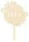 Holz Cake Topper Taufe Kommunion Konfirmation Kuchenstecker IHS Kuchendeko, 23cm, Made in EU