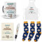 mundohuevo Que Regalar para jubilacion Mujer. Mujer jubilada, Mujer Relajada. Taza,Delantal, libreta, boli y Trio de Calcetines