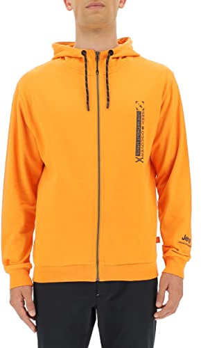 Jeep Herren Xp Man Hooded Sweatshirt Full Zip Seek&Discovery Small Vertical Print Jx22a Sweatshirt