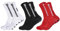 Opopark 3 Paare Fußballsocken für Herren Damen,39-46 Sportsocken Anti Rutsch Grip Fußball Socken Rutschfeste Sportsocken für Fussball Basketball Laufen(weiß+schwarz+rot)