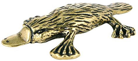 fanelod ornitorrinco | Estatua ornitorrinco calmante Cobre antidecoloración Vintage | Animal Juguete pequeño Pico Pato decoración hogar Adorno artesanía Encanto