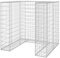 Mur en gabion pour poubelle Acier galvanisé 110x100x110 cm