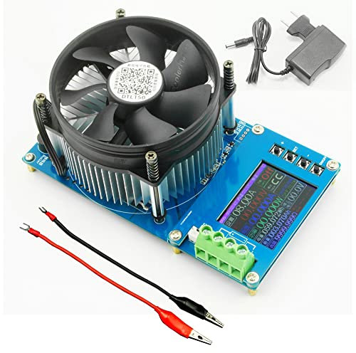 KOCAN 150W 20A Adjustable Constant Current Electronic Load 2.4inch TFT Color Display 4 Working Modes USB Lithium Battery Capacity Monitor Tester Discharge Meter
