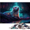 OLIKED Puzzle für Kinder und Erwachsene, Neon-Otter, 1000-teilig, Modern, Karton, Leinen, Jigsaw, 1 Set, 1000 Stück, 26x38 cm, ab 14 Jahren