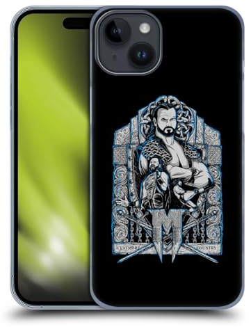 Head Case Designs Offizielle WWE Drew McIntyre Poster Kunst D. McIntyre Grafiken Harte Rueckseiten Handyhülle Hülle Huelle kompatibel mit Apple iPhone 15 Plus