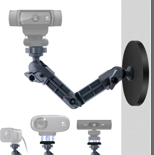 AYIZON Magnetische Webacm Halterung für Wand, Decke, Gefrierschrank, Regale, alle eisenhaltigen Oberflächen, kompatibel mit Logitech C920 C922 StreamCam C925e C930 C615/Brio 500 300 4K/Razer webcams