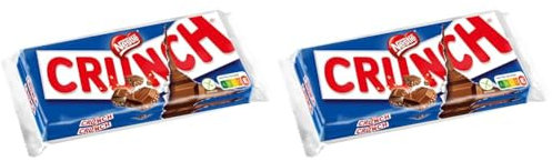 Crunch - Tablette Chocolat au Lait et aux Céréales - 2x100g - Lot de 4
