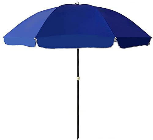 asdchZen 8Ft/2,4M Terrassen-Marktschirm, Gartenschirm Mit Kurbel, Tischschirm Für Den Außenbereich Für Rasen, Hinterhof, Terrasse, Poolrand, 8 Streben