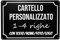Pannello personalizzato, Targa con incisione personalizzata, cartello personalizzato da esterno con testo/nome/foto/logo/carattere per garage, hotel, parcheggio, scuola, giardino, indirizzo di casa