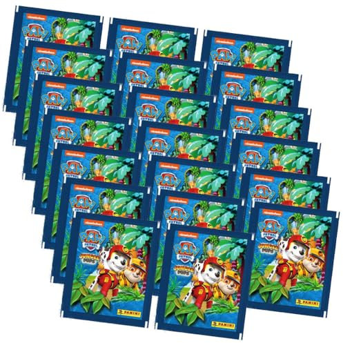 Panini Paw Patrol Sticker Serie 10 - Jungle Pups Sammelsticker (2024) - 20 Tüten