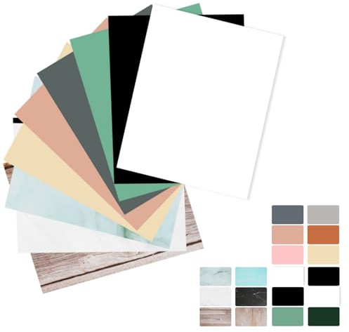Meking 9PCS 16Patterns Product Photography Backdrops（16.5X11inch） | Photo Background Flat Lay Tabletop Photo Backdrops for Food/Makeup/Jewelry Photography