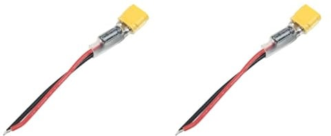 Oladfiop 2X XT30 Verbinder Netz Kabel mit Kondensator RC Batterie Kabel Silikon für Sailfly-X RC FPV Drohnen Modelle