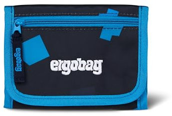 ergobag Brustbeutel Geldbeutel, Mini Portemonnaie mit Kleingeldfach, Sichtfenster für Mädchen und Jungen VerfolgBärjagd - Dunkelblau