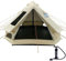 DANCHEL OUTDOOR B2I Wasserdichtes aufblasbares Campingzelt mit Herdheber für 1–3 Personen, keine Mittelstange, tragbar, aufblasbar, mit Pumpe, 300D Oxford-Polyester, Glockenzelt Wandern, 13,2 kg, 3 m